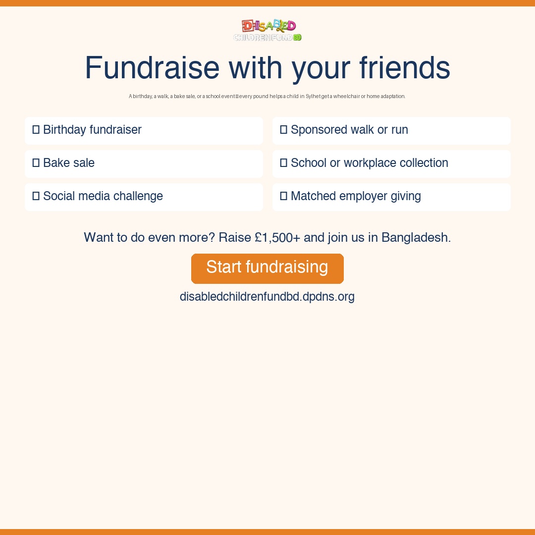 Fundraise poster